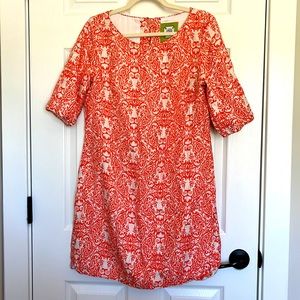 Elizabeth McKay Orange Shift Dress